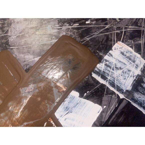 M. CHAVEZ Abstract Oil Painting Orig Latin Street Art - Picture 6 of 9